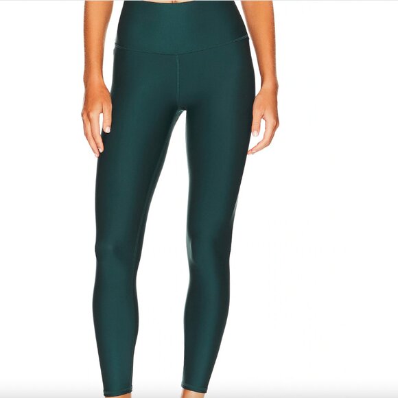 ALO Yoga Pants - ALO 7/8 HIGH-WAIST AIRLIFT LEGGING - MIDNIGHT GREEN